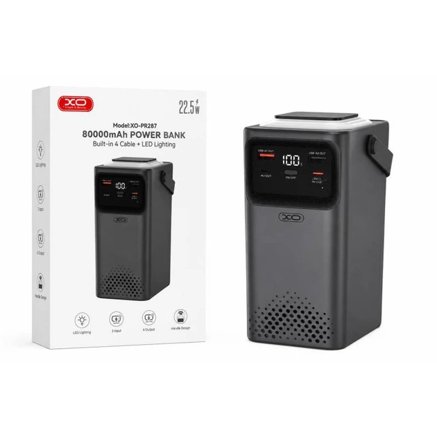 УМБ Power Bank XO-PR287 80000mAh 22.5W - зображення 4