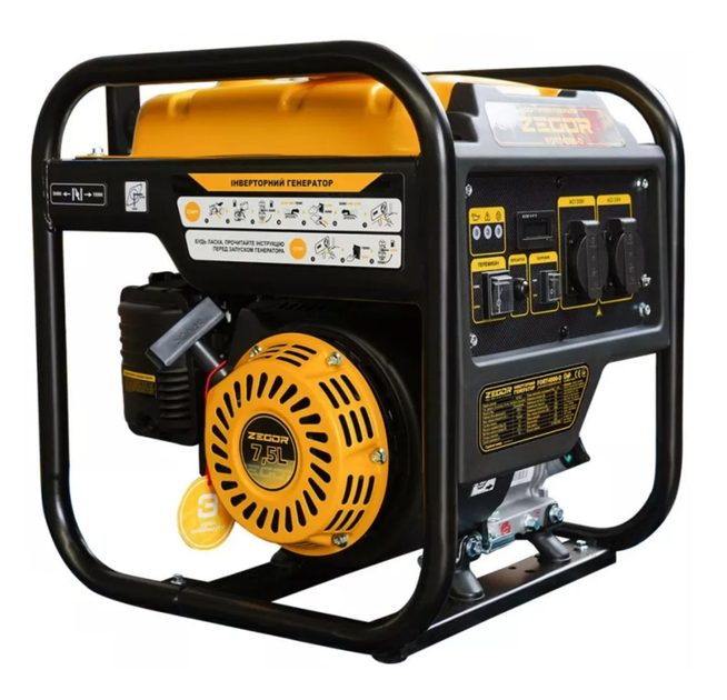 Генератор бензиновий інверторний Zegor FORT4000-O 1ф 3.7-4.0кВт 7 к.с - Фото 1 Генератор бензиновий інверторний Zegor FORT4000-O 1ф 3.7-4.0кВт 7 к.с - зображення 1