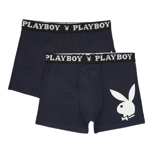 Набор мужских трусов-боксеров Playboy ANNYA синий хлопок S 2 шт - Фото 1 Набор мужских трусов-боксеров Playboy ANNYA синий хлопок S 2 шт - изображение 1