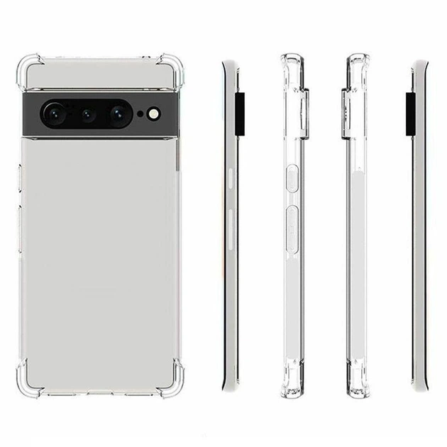 Протиударний чохол для Google Pixel 7 Pro прозорий, посилені кути із захистом камери, TPU - зображення 6