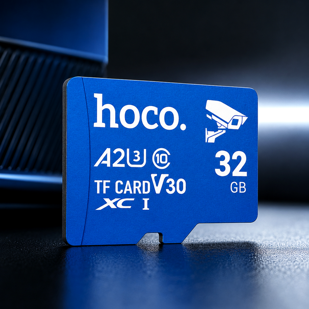Картка пам'яті Hoco TF Ultra-High-Speed 32 GB microSDHC клас 10 U1 для відеоспостереження та запису даних Black - зображення 2