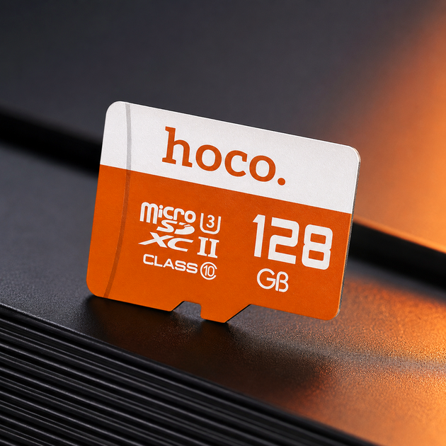 Картка пам'яті Hoco TF microSDHC 128GB клас 10 висока швидкість для екшн-камер і смартфонів Black - зображення 3