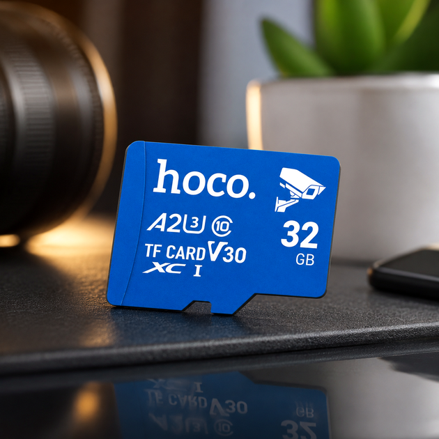 Картка пам'яті Hoco TF Ultra-High-Speed 32 GB microSDHC клас 10 U1 для відеоспостереження та запису даних Black - зображення 5