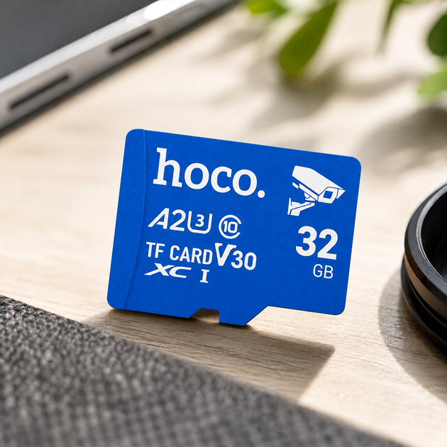 Картка пам'яті Hoco TF Ultra-High-Speed 32 GB microSDHC клас 10 U1 для відеоспостереження та запису даних Black - зображення 6