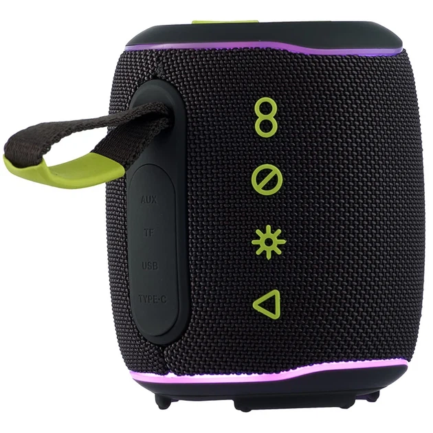 Портативная Bluetooth колонка Hopestar P58 mini 10W моно с подсветкой чёрная - изображение 4