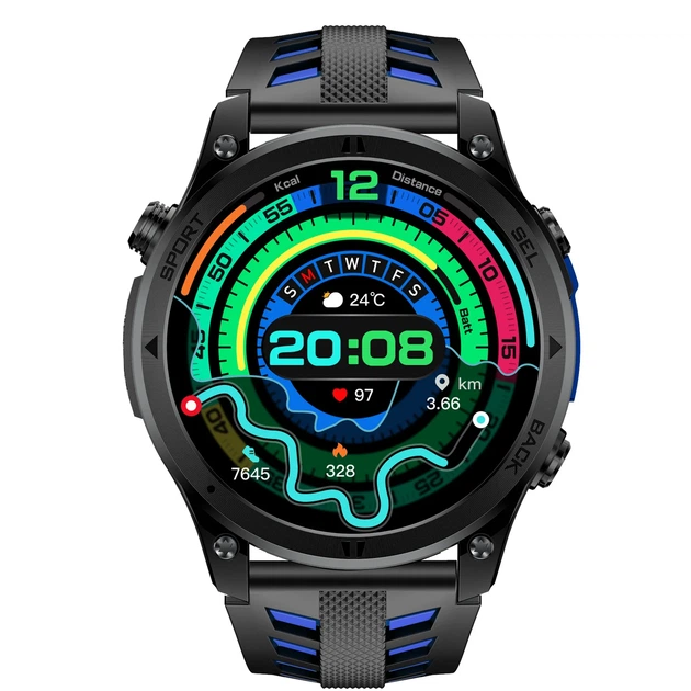 Смарт-часы мужские UWatch Smart Optimus GPS с компасом 1.46 дюйма - Фото 2 Смарт-часы мужские UWatch Smart Optimus GPS с компасом 1.46 дюйма - изображение 2