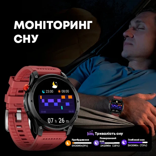 Смарт-часы мужские UWatch Smart Optimus GPS с компасом 1.46 дюйма - Фото 7 Смарт-часы мужские UWatch Smart Optimus GPS с компасом 1.46 дюйма - изображение 7