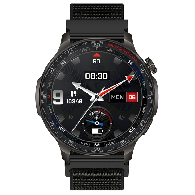 Смарт-годинник UWatch Smart Colorado Steel Black з 2 ремінцями екран 1.46 дюйма - зображення 2