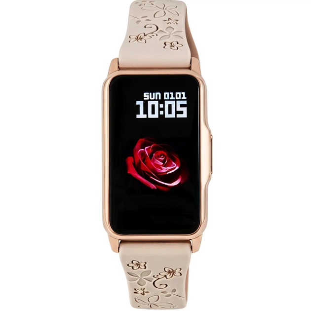 Смарт-годинник Smart Mioband Nano+ Beige Flower, OLED 1,47, 3 ремінці - Фото 7 Смарт-годинник Smart Mioband Nano+ Beige Flower, OLED 1,47, 3 ремінці - зображення 7