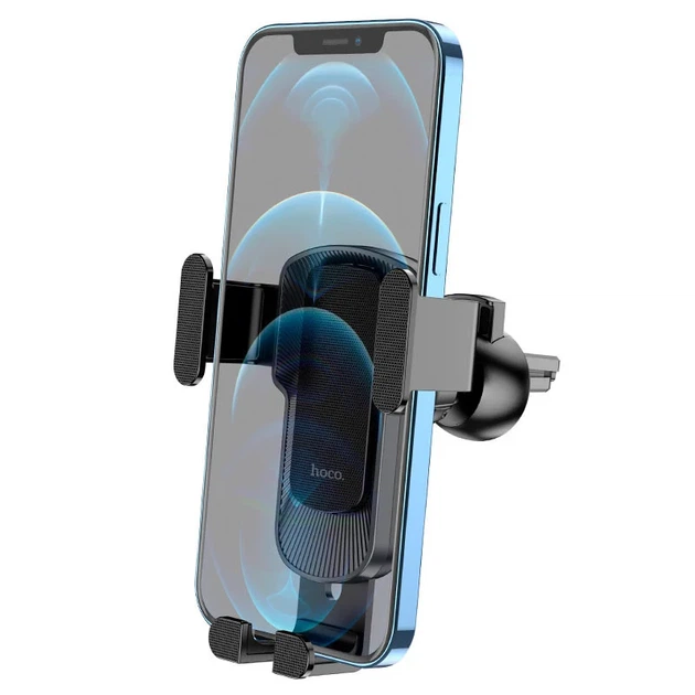 Автодержатель Hoco CA103 Gravity в дефлектор с зажимом для смартфона черный - изображение 5