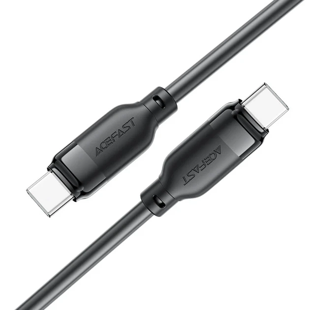 Кабель Acefast C16-03 Type-C — Type-C 60W 1.2 м плетеный черный - Фото 4 Кабель Acefast C16-03 Type-C — Type-C 60W 1.2 м плетеный черный - изображение 4