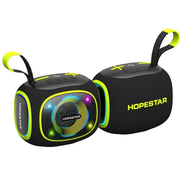 Портативная Bluetooth колонка Hopestar PartyBox mini 10W с подсветкой и влагозащитой черная - изображение 2