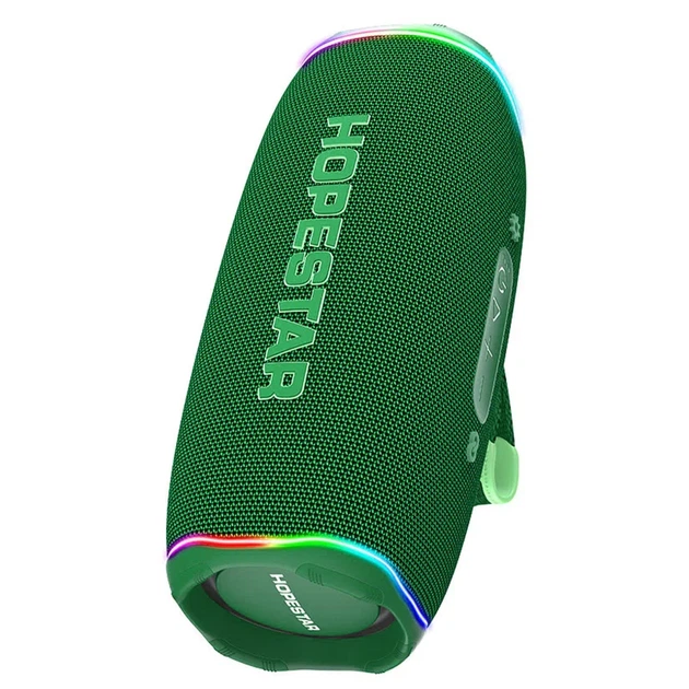 Портативна Bluetooth колонка Hopestar P7 Pro 46W стерео з підсвіткою, зелена - Фото 1 Портативна Bluetooth колонка Hopestar P7 Pro 46W стерео з підсвіткою, зелена - зображення 1