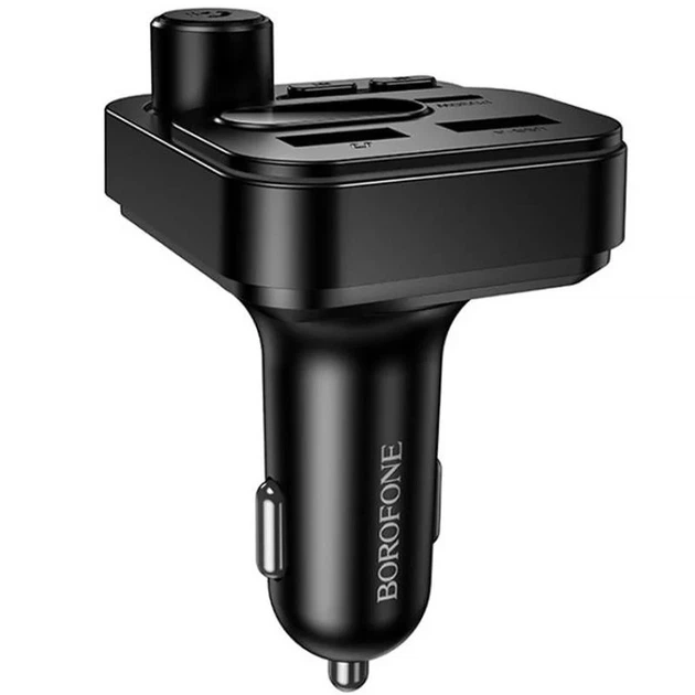 Автомобільний зарядний пристрій з FM-модулятором Borofone BC61 Ocean 45W USB та Type-C - зображення 4
