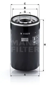 Гідравлічний фільтр MANN W11606 1930986 - изображение 2