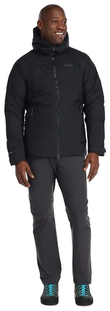 Мембранна чоловіча тепла куртка Rab Valiance Jacket, Black (M) - изображение 5