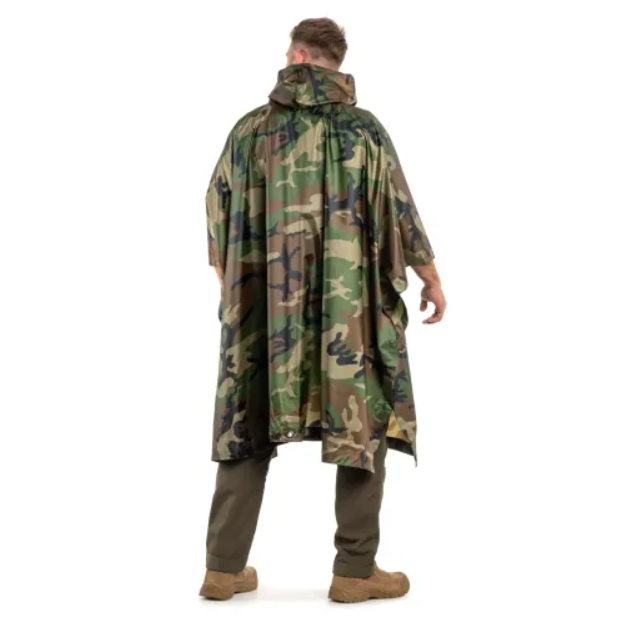 Дощовик пончо від дощу TOPA захисний туристичний похідний Raincoat AND -1 Камуфляж one size - зображення 5