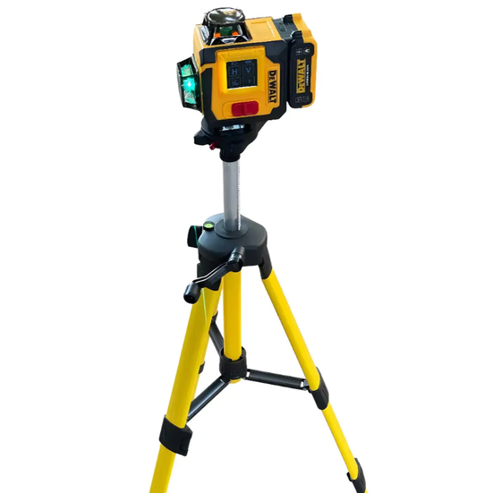 Лазерный нивелир DeWalt 3D 4D аккумуляторный уровень 16 линий зеленый луч 360 градусов 25 м точность ±0,2 мм 2 батареи 5 А·ч штатив магнитный кронштейн пульт кейс для строительства ремонта отделки - изображение 6