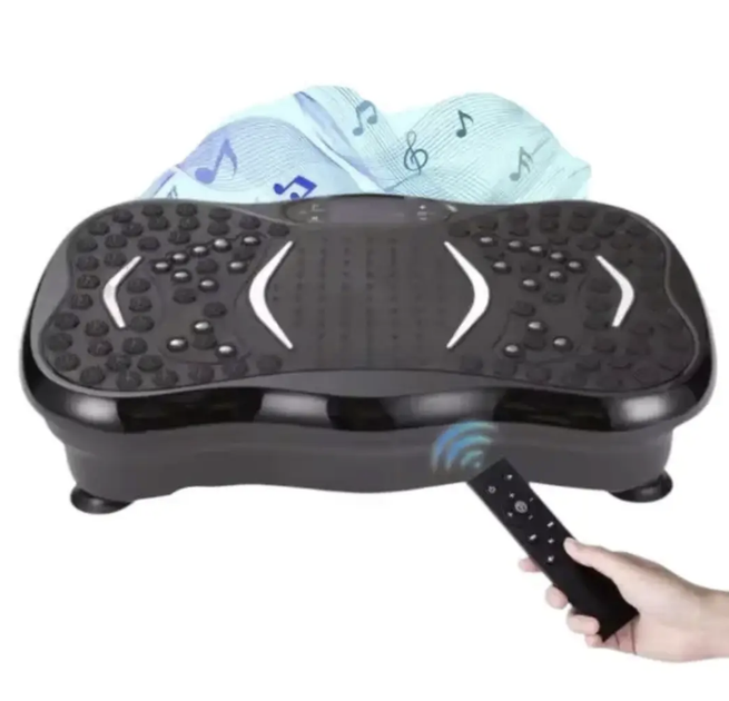 Виброплатформа до 150 кг с Bluetooth-динамиком LED-дисплеем пультом Регулируемый фитнес-тренажер для всего тела Вибрационная платформа для домашних занятий похудения - Фото 5 Виброплатформа до 150 кг с Bluetooth-динамиком LED-дисплеем пультом Регулируемый фитнес-тренажер для всего тела Вибрационная платформа для домашних занятий похудения - изображение 5