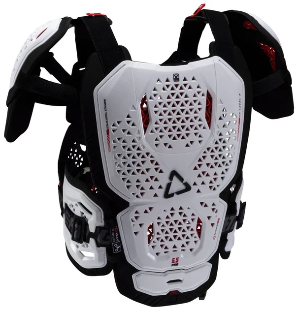 Защита груди Leatt Chest Protector 5.5 Pro EVO белый, размер S/M - изображение 2