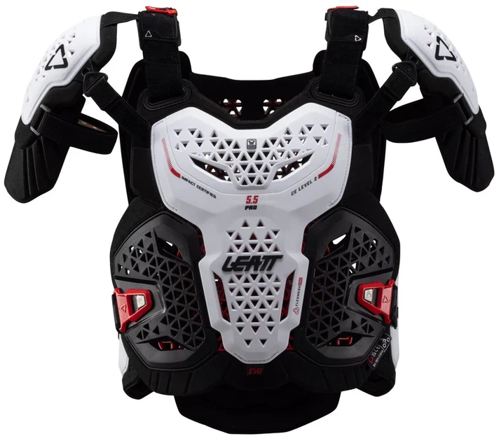 Защита груди Leatt Chest Protector 5.5 Pro EVO белый, размер S/M - изображение 3