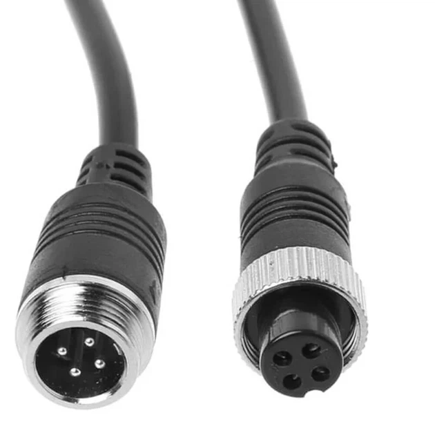 Кабель для камеры заднего вида Podofo Y3008A2 4Pin, разъём М12, 10 м - изображение 6