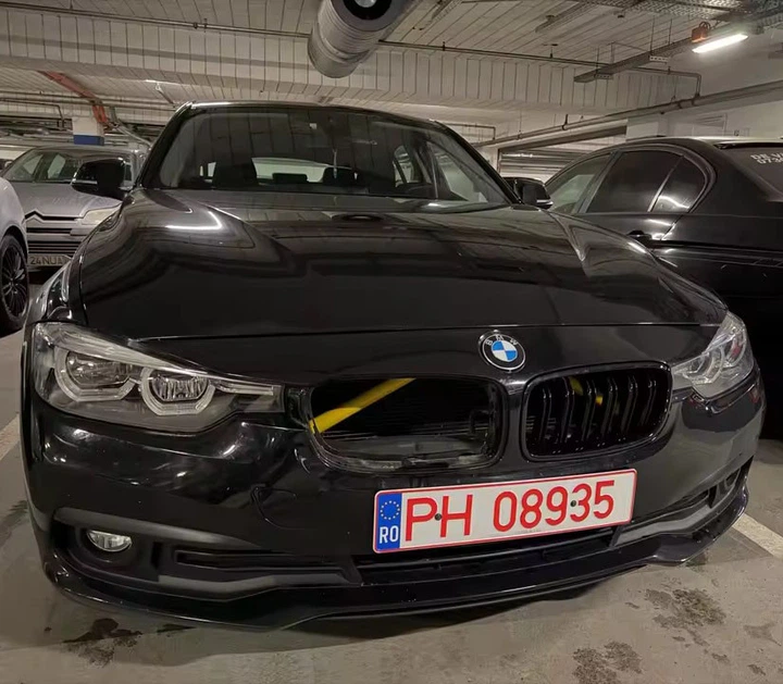 Накладки на распорку в радіаторну решітку bmw f20 f30 f34 f36 G20 (жовтий) - зображення 3