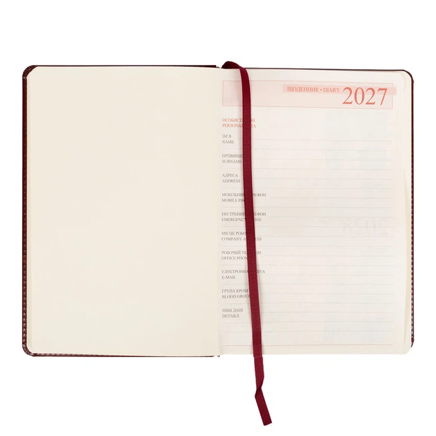 Дневник датированный 2027 Leo planner Vector A5 368 страниц коричневый (252759) - изображение 3