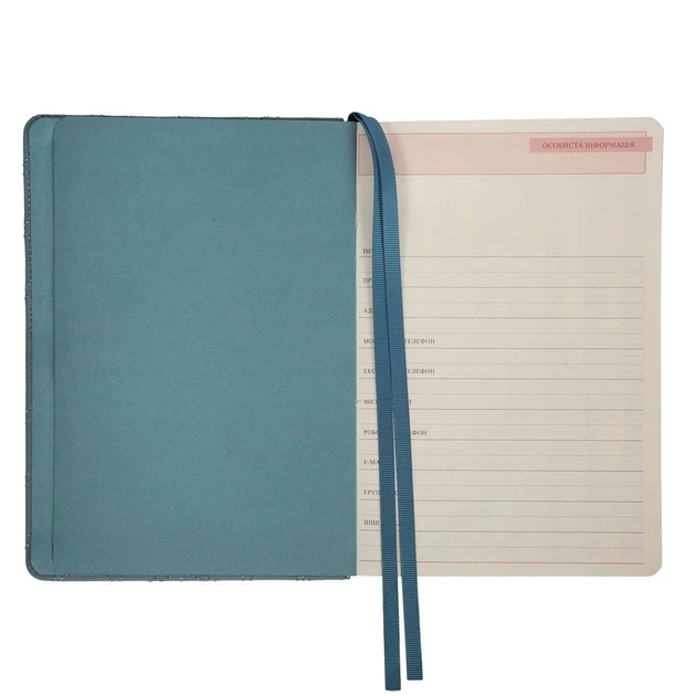Дневник недатированный Leo planner Vibe A5 320 страниц голубой (252697) - изображение 3