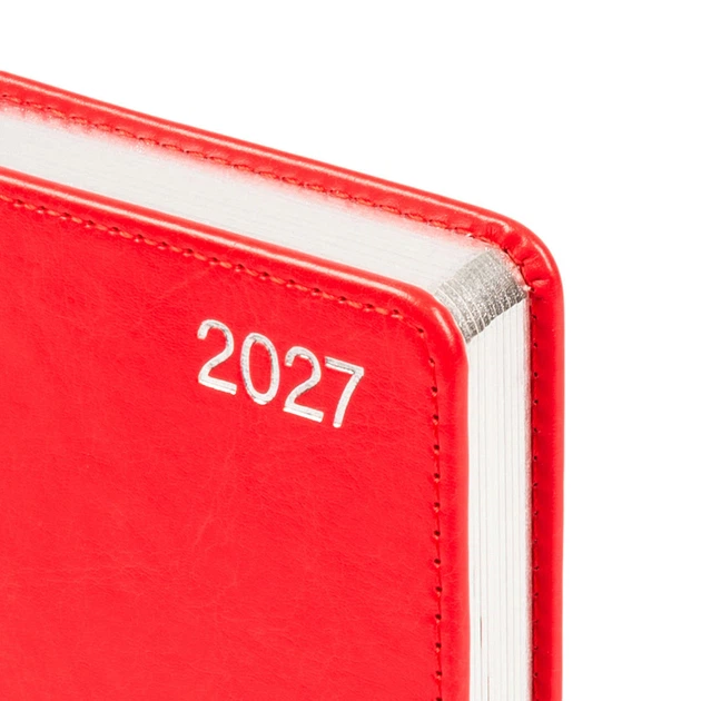 Дневник датированный 2027 Leo planner City A6 352 страницы красный (252762) - изображение 3