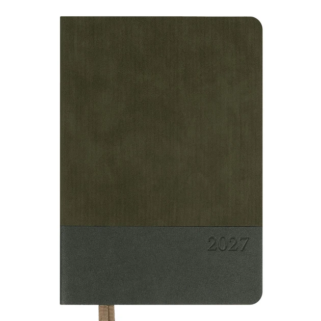 Дневник датированный 2027 Leo planner Velvet A5 368 страниц зеленый (252721) - изображение 2