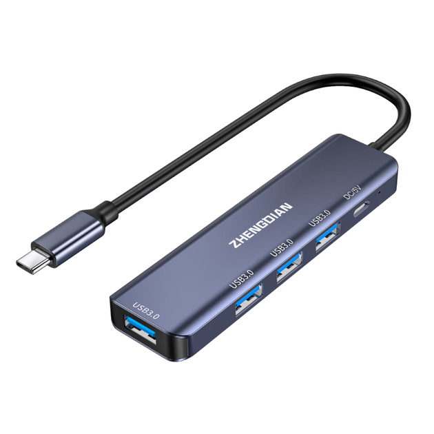 Acasis Full Power Type-C Hub, высокоскоростная 5-портовая док-станция расширения USB 3.0, совместимая с Apple Mac, ноутбуками Huawei, конвертер iPad Pro, Five-I - изображение 4
