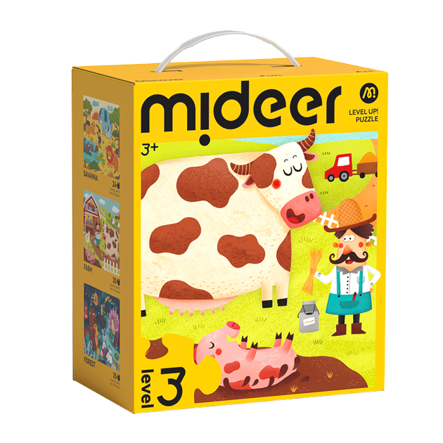 Головоломка MiDeer Advanced Puzzle, крупноформатная бумажная головоломка для малышей, уровень 3 - Природные пейзажи (версия в сумке для хранения), подарок для детей. - изображение 2
