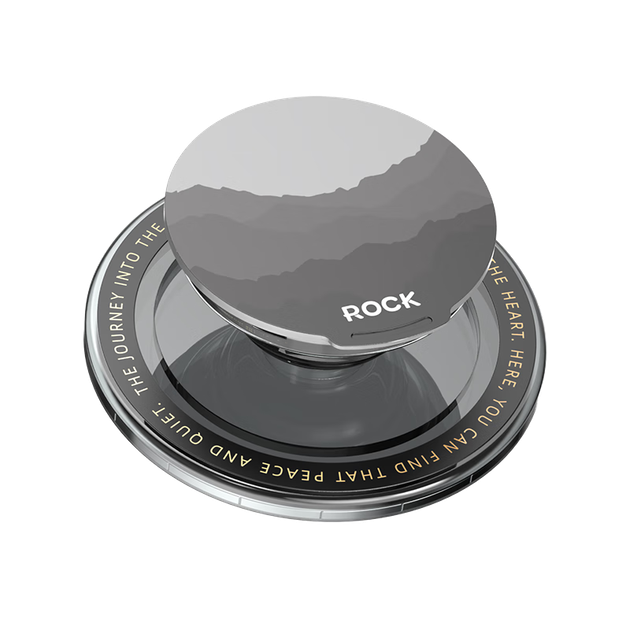 Держатель для телефона ROCK в виде кольца, магнитная подставка для телефона с подушкой безопасности, магнитное кольцо MagSafe, настольная подставка для телефона, силиконовая, компактная, портативная, устойчивая опора, выдвижная и съемная, Mountain Quiet - изображение 4