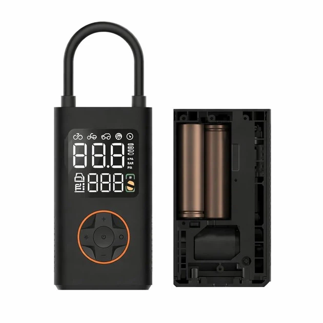 Аккумуляторный автомобильный компрессор Asson ATJ-005 с Power Bank и LED - изображение 5