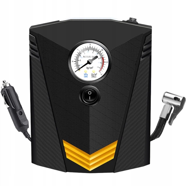 Автомобильный компрессор Digital портативный с манометром и фонарем, 120W - изображение 3