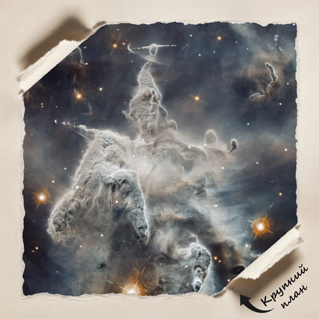 Постер Туманность Киля, NGC 3372, Carina Nebula, космос, астрономия, A1 85×60 см (id7074) - изображение 4