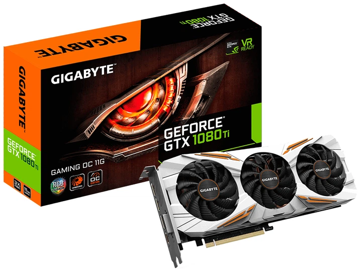 Відеокарта Gigabyte GeForce GTX 1080 Ti Gaming OC 11G - зображення 2