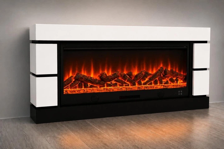 Электрический камин Logos Long 158 1500 Вт с порталом, звук потрескивания дров (10080144) - изображение 9