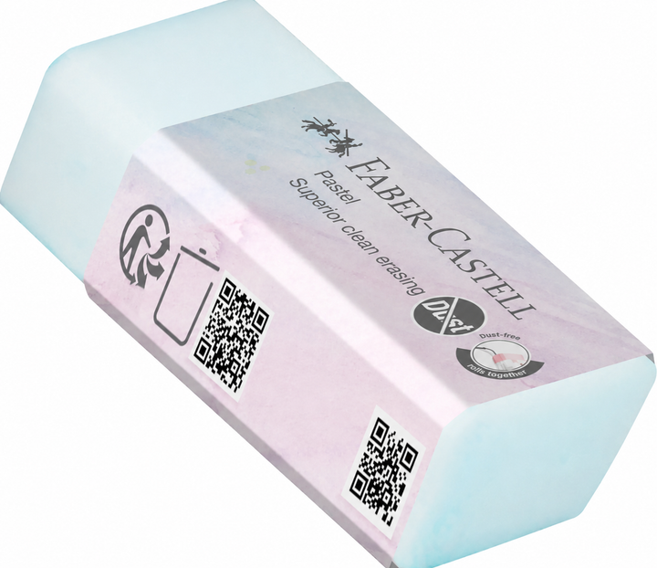 Гумка Faber-Castell 187392 DUST-FREE Pastel вініл, асорті (20) /187392/ - Фото 5 Гумка Faber-Castell 187392 DUST-FREE Pastel вініл, асорті (20) /187392/ - зображення 5