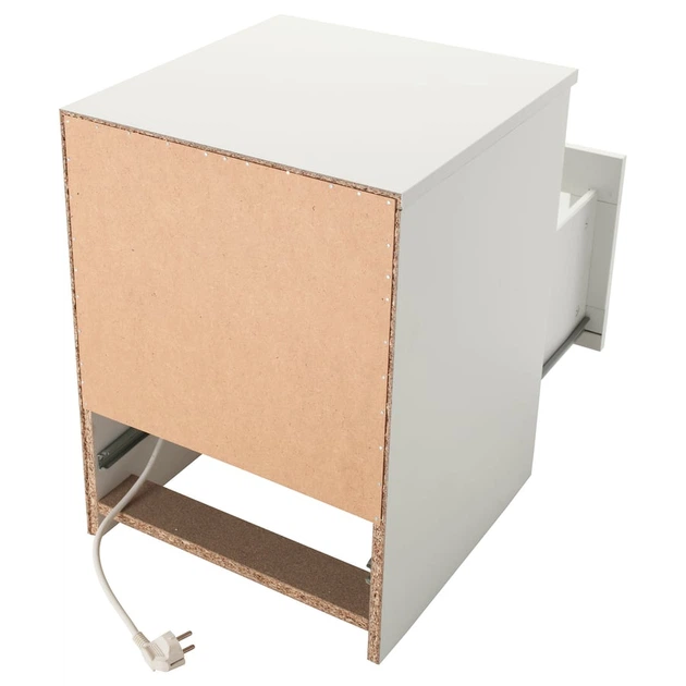 Тумбочка біля ліжка, біла, 39x41x53 см IKEA BRIMNES 102.349.42 - Фото 6 Тумбочка біля ліжка, біла, 39x41x53 см IKEA BRIMNES 102.349.42 - зображення 6