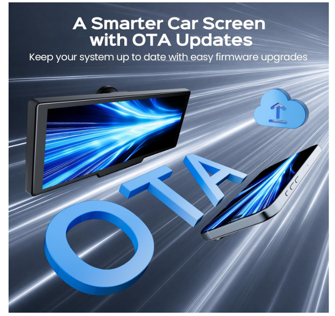 Автомобильный экран Tecxerllon 10.26" Wireless CarPlay и Android Auto, видеорегистратор 4K, HD камера заднего вида, Bluetooth 5.0 - изображение 6