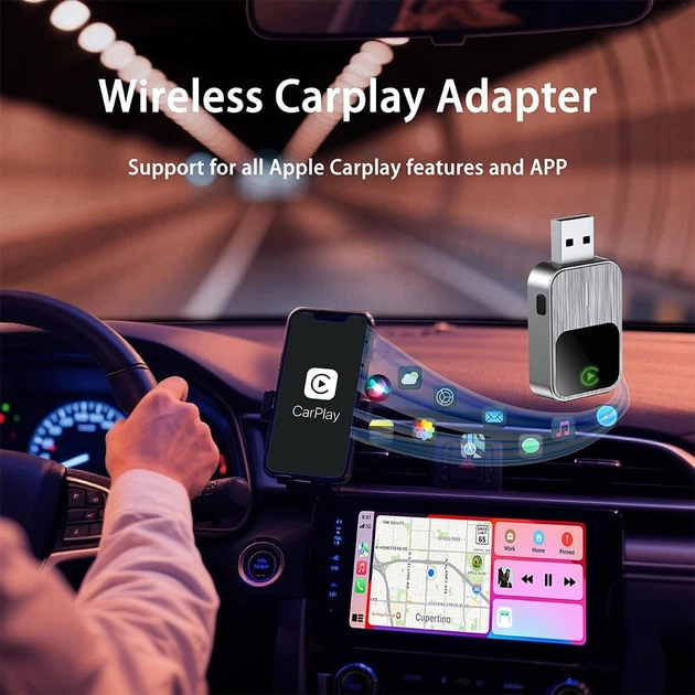 Беспроводной адаптер CarPlay для Maxus DELIVER 9 2019–2024 с автоматическим подключением - изображение 4