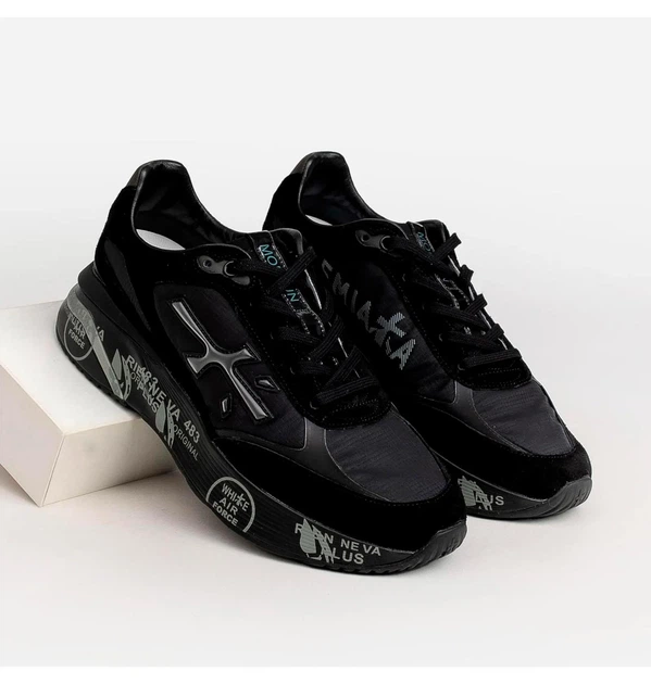 Кроссовки мужские Premiata Moerun Black/Grey 43 VAR.6445 - Фото 8 Кроссовки мужские Premiata Moerun Black/Grey 43 VAR.6445 - изображение 8