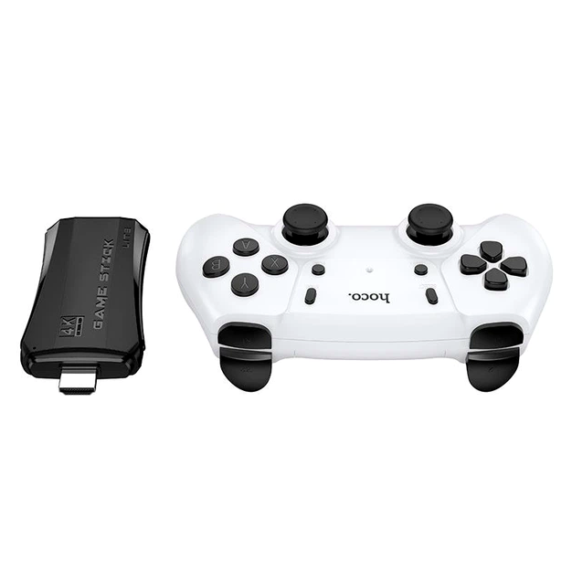 Игровая консоль Hoco TGA31 Collection Game Box с двумя беспроводными контроллерами черная для ретро-игр Black - изображение 4