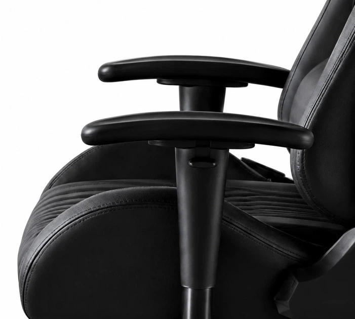 Кресло геймерское Bonro 1002G-1 черное из экокожи с выдвижной подставкой для ног и подушками (125-76-42401214) - изображение 8