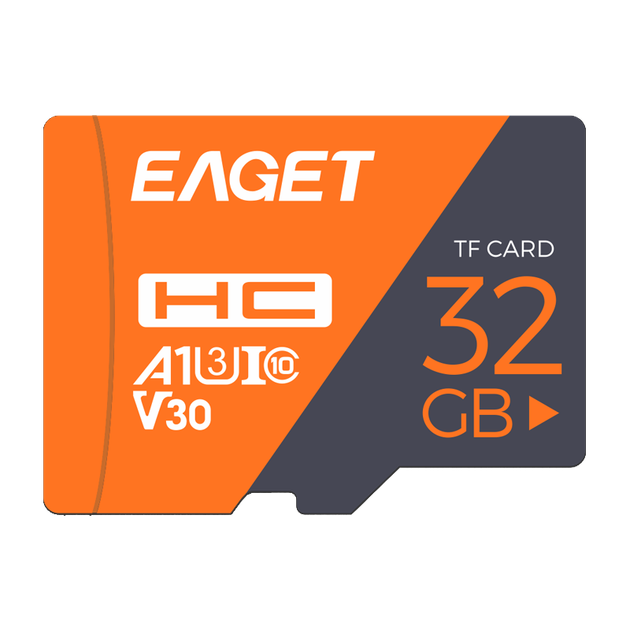 Карта памяти EAGET 32GB TF (MicroSD) A1 U3 V30 C10 Enhanced Version, высокоскоростная и надежная карта памяти, предназначенная для камер видеонаблюдения, скорость чтения 100 МБ/с. - изображение 4