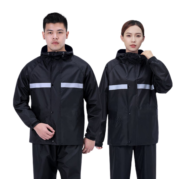 Дождевик и пончо BWNK, комплект из двух предметов для одного человека, ветрозащитный дождевик для электросамоката, комплект из двух предметов для мужчин и женщин, размер 3XL. - зображення 4