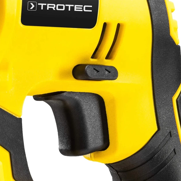 Аккумуляторный перфоратор Trotec 20 В 4 Ач желтый с кейсом - изображение 13