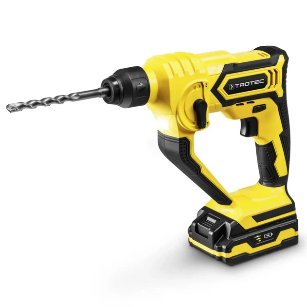 Перфоратор акумуляторний Trotec 20V 2Аг 1,6 кг Жовтий - зображення 3